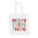 Merry Everything Colorful Tote Bag