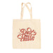 Deck The Hall Sparkle Script Tote Bag