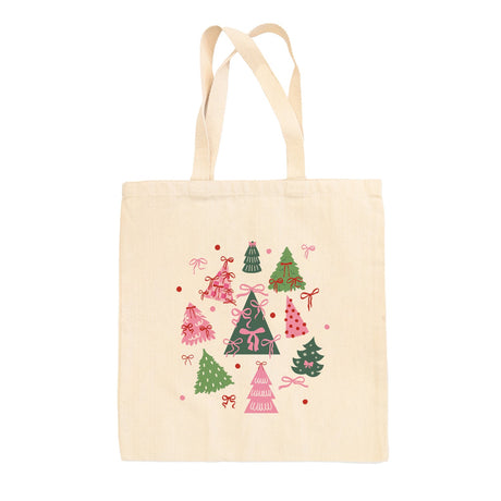 Bow Christmas Trees Tote Bag