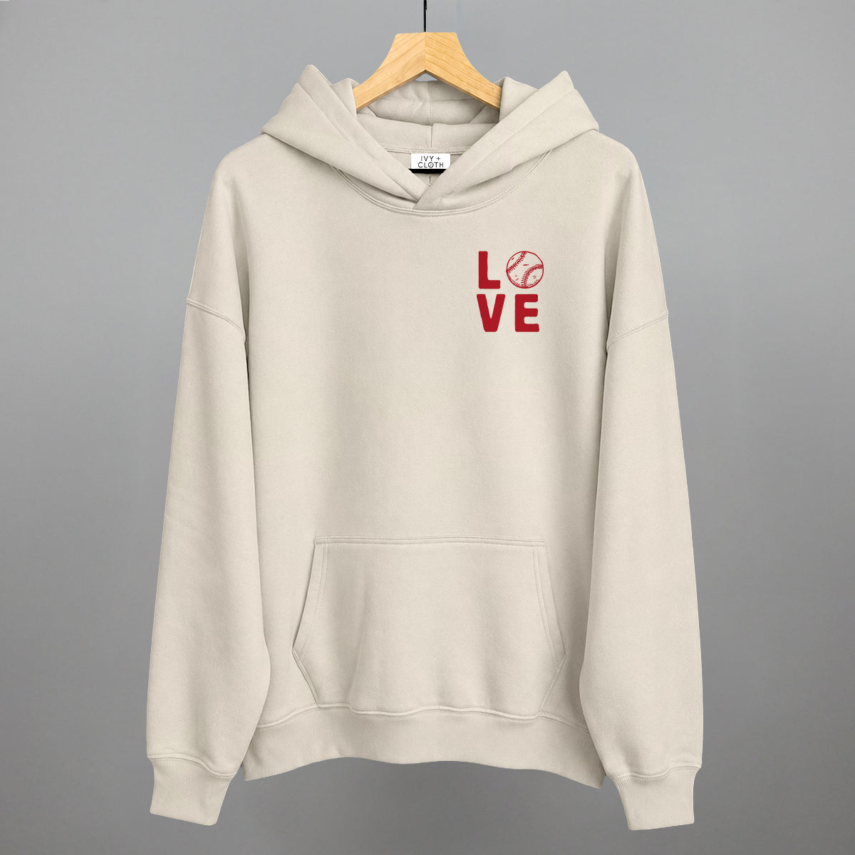 Love Stacked Baseball (Left Chest)