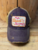Beach Therapy Distressed Mesh Snapback Baseball Cap