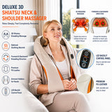 Carepeutic Deluxe Swedish Shiatsu Full Body Massager with Heat Therapy