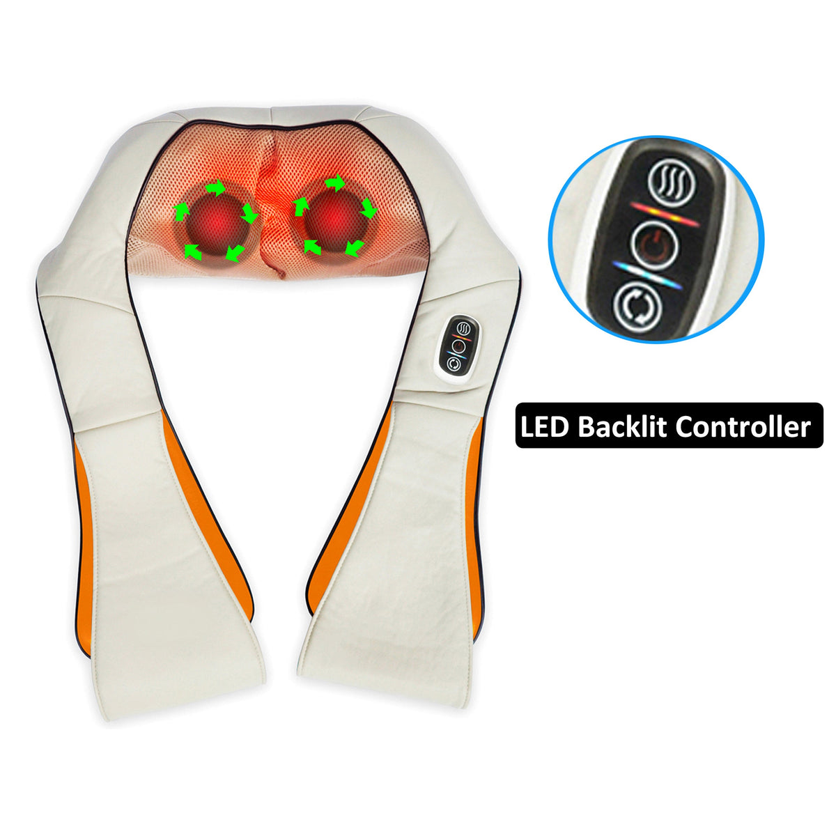 Carepeutic Deluxe Swedish Shiatsu Full Body Massager with Heat Therapy