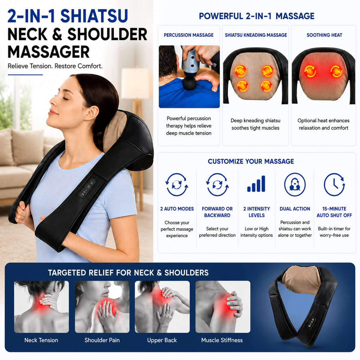 Carepeutic Swedish Total Neck and Shoulder Massager