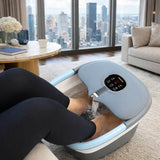 Carepeutic Deluxe Automatic Foot Spa Massager with Remote and Red Light Therapy