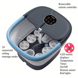 Carepeutic Deluxe Automatic Foot Spa Massager with Remote and Red Light Therapy