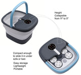 Carepeutic Foldaway Deluxe Foot Spa and Bathing Massager with Red Light and Bubble Therapy