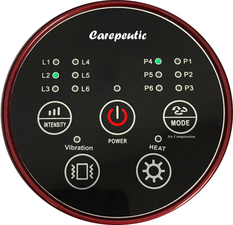Carepeutic Acupressure Warming Hand Massager with Pulse Vibration, Kneading Massage, for Home or Office or On the Go