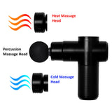Carepeutic Cordless Heat or Cold Massage Gun, Deep Tissue Back Massage for Athletes for Pain Relief, Percussion Massager with 4 Massages Heads