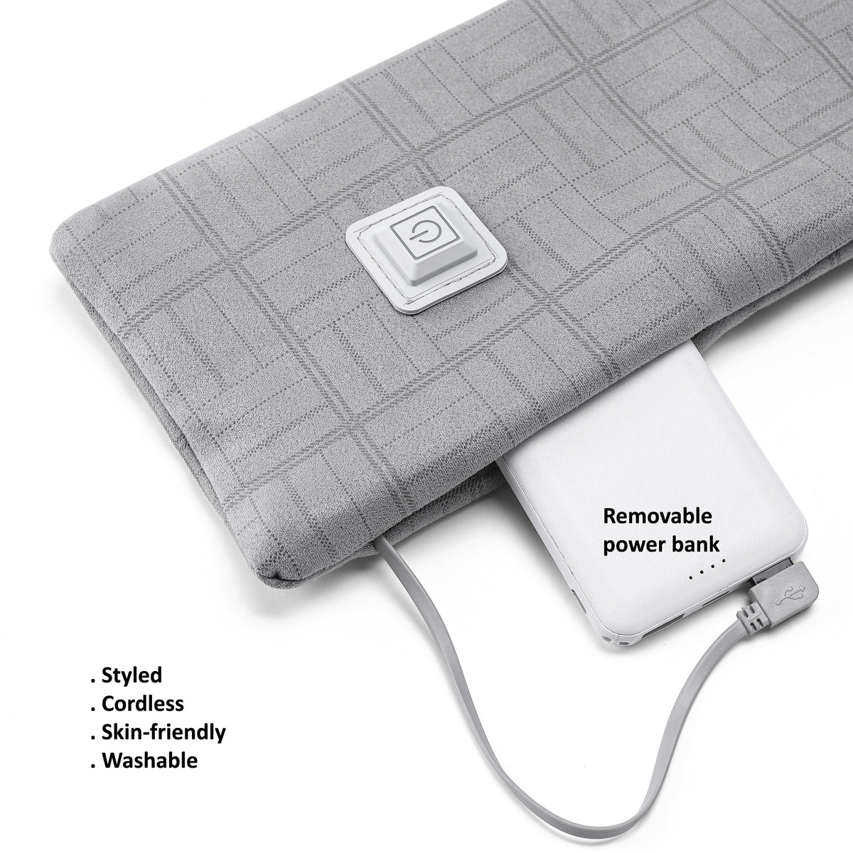 Carepeutic Cordless Wearable Washable Heating Neck Wrap, Unisex