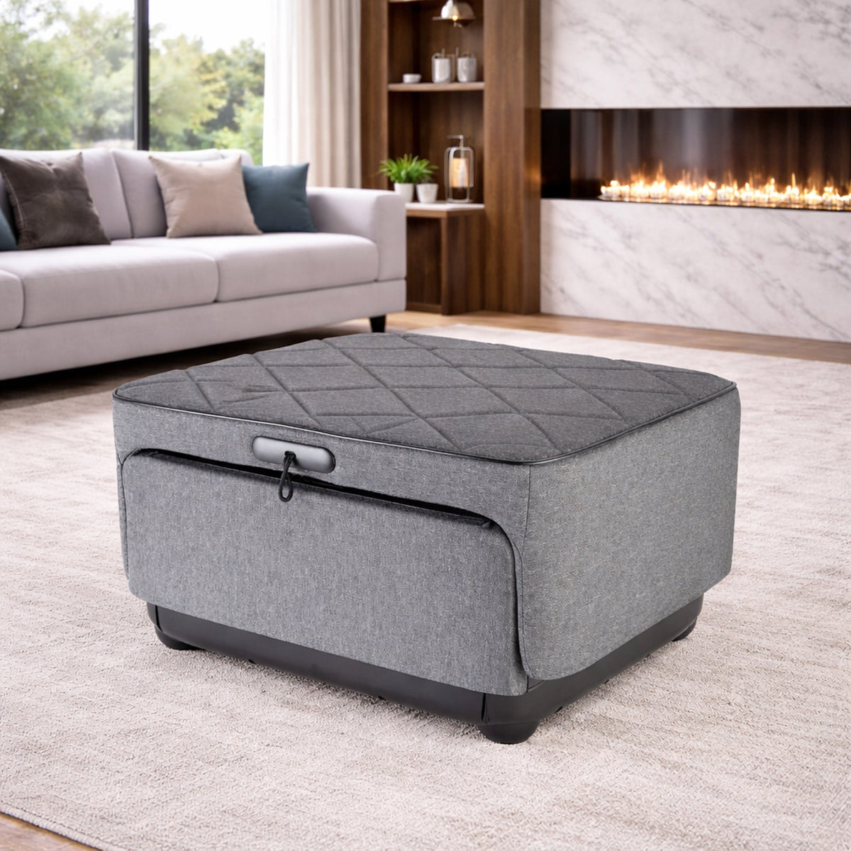 Carepeutic Foldable Ottoman Shiatsu Foot and Leg Massage Machine
