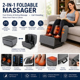 Carepeutic Foldable Ottoman Shiatsu Foot and Leg Massage Machine