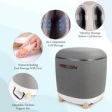 Carepeutic Comfy Home Ottoman & Shiatsu Foot Massager & Air Kneading Calf Massager