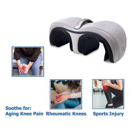 Carepeutic Deluxe Dual Action Knee or Calf Massager with Kneading Vibration and Heat Therapy KH353