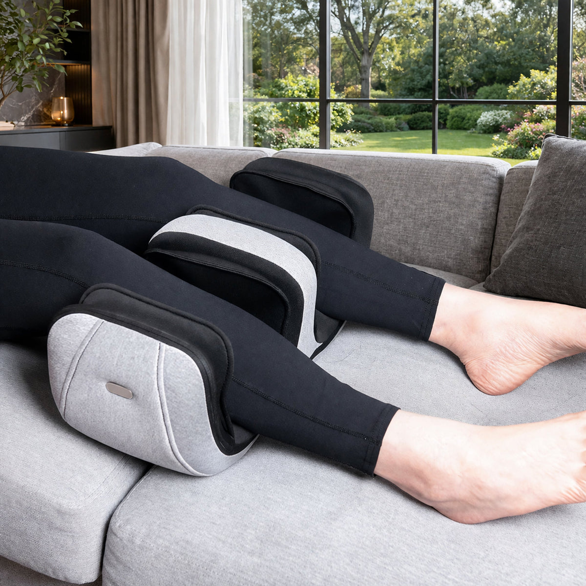Carepeutic Deluxe Dual Action Knee or Calf Massager with Kneading Vibration and Heat Therapy KH353