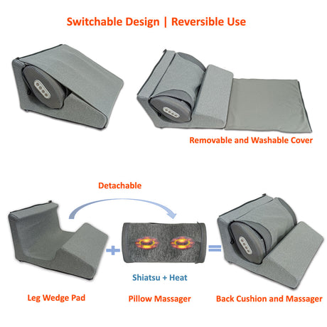 Carepeutic Triple Motion Neck Massager and Leg Wedge