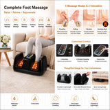 Carepeutic Deluxe Shiatsu Foot Massager with Kneading Rolling Vibration and Heat