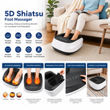 Carepeutic Ionic Air Compression Shiatsu Foot Massager with UV Light and Heat Therapy