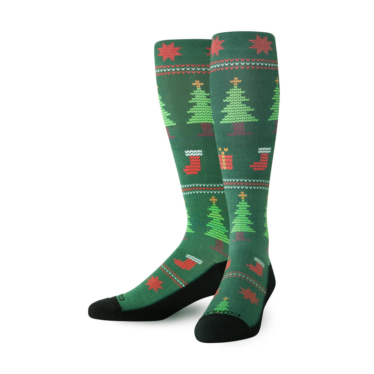 Christmas Knee High Compression Socks
