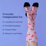 Cute Compression Socks – Cherry