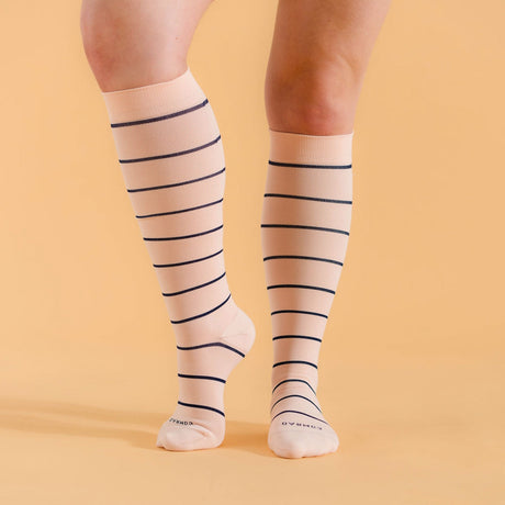 Knee-High Compression Socks – Stripes