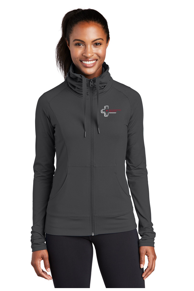 Ladies' Sport-Tek® Sport-Wick® Stretch Full-Zip Jacket