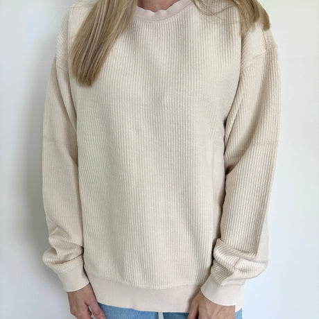 Moonbeam Oversized Corded Crew