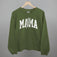 Mama Checkered Lightning Bolt Distressed