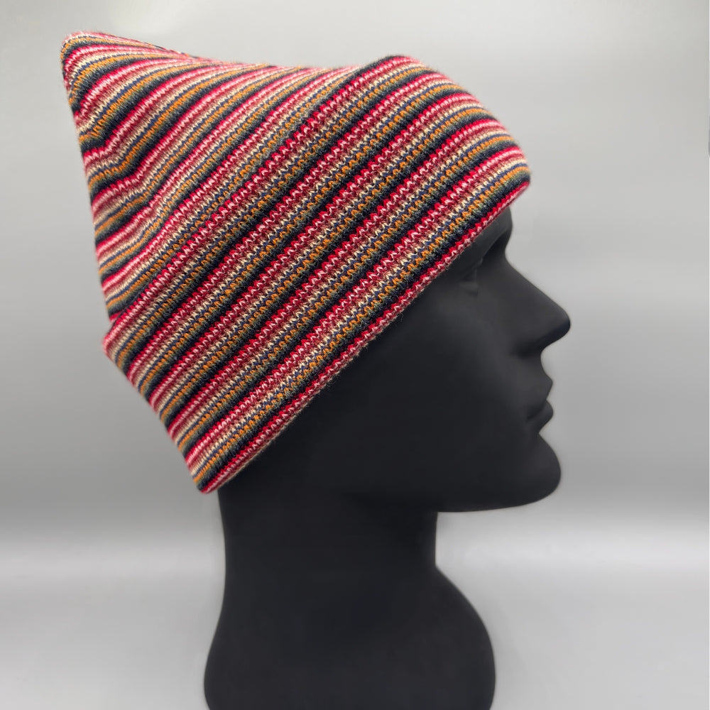 Classic Cuffed Beanie, Multi Color Knit Winter Hats