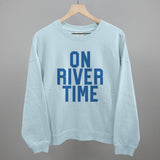 On River Time Block Letters