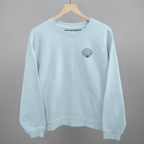 Speckled Seashell (Navy Blue) (Left Chest)