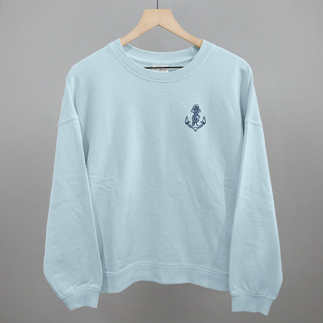 Anchor Doodle (Navy Blue) (Left Chest)