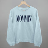 Mommin' Blue Text