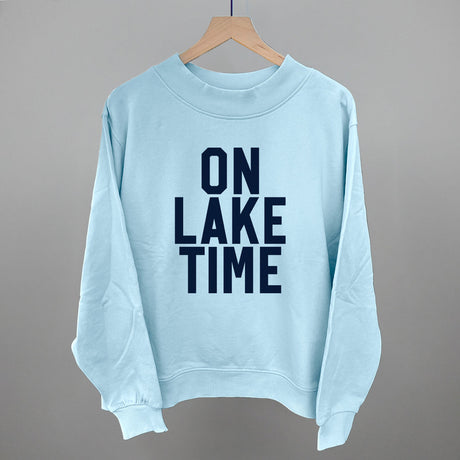 On Lake Time Block Letters