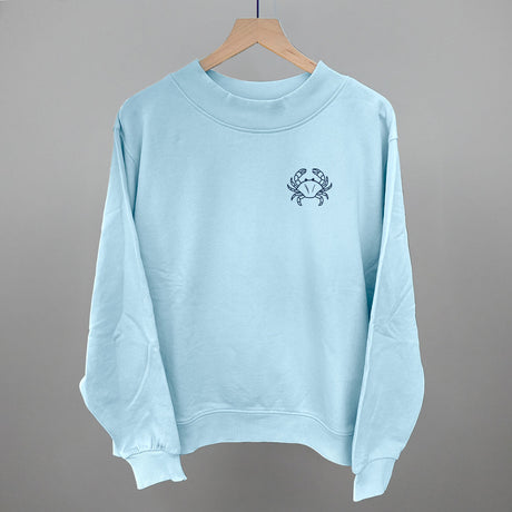 Crab Doodle (Navy Blue) (Left Chest)