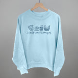 I Would Rather Be Thrifting Blue