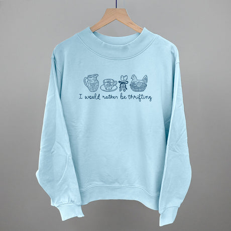 I Would Rather Be Thrifting Blue