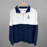 Anchor Doodle (Navy Blue) (Left Chest)