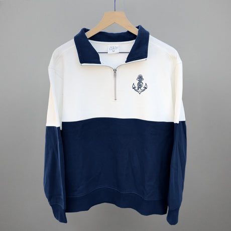 Anchor Doodle (Navy Blue) (Left Chest)