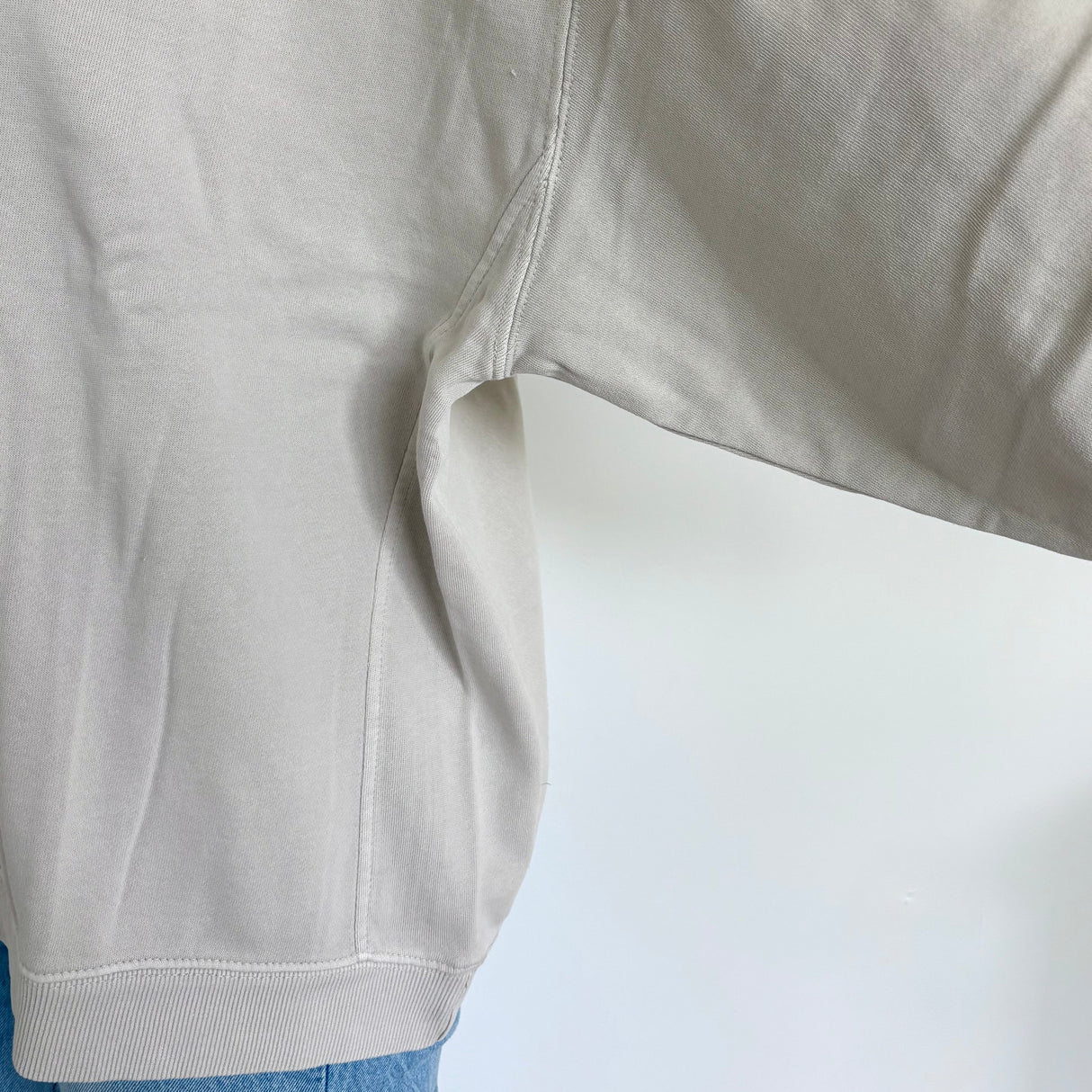 Bone Oversized Boxy Crew