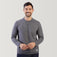 Men's FreeCycle® Sueded Melange Long Sleeve Crew Neck