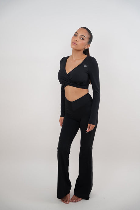 I Am Present Black Elegant Top