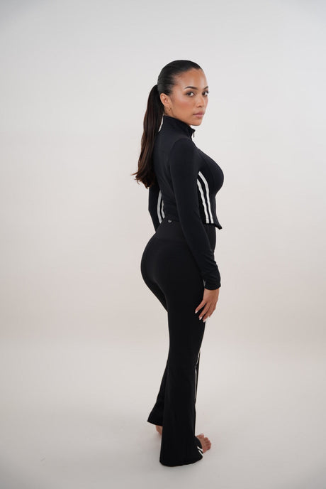 I Am Motivated Black Flare Pant