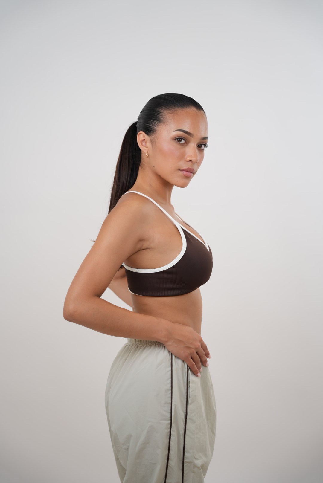 I Accept Change with Grace Beige Versatile Relaxed Fit Pant