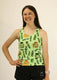 Women's Pickles Performance Singlet (Green)