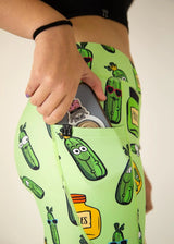 Women's Pickles Leggings (Fluro Green) XS S M L XL
