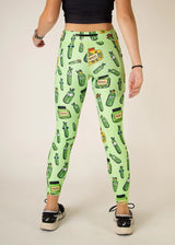 Women's Pickles Leggings (Fluro Green) XS S M L XL