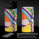 Frank Lloyd Wright March Balloons 6"  LED Candle – Battery Operated, Flickering