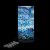 van Gogh Starry Night 6" 6" LED Candle – Battery Operated, Flickering