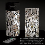 Tiffany Magnolia 6" 6" LED Candle – Battery Operated, Flickering
